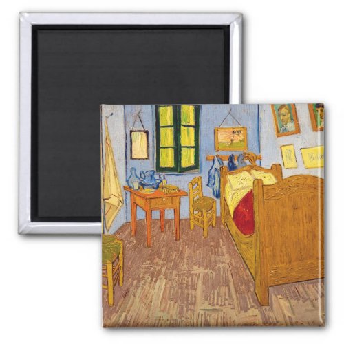 Vincent van Gogh _ Vincents Bedroom in Arles Magnet