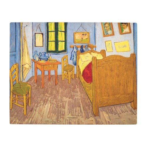 Vincent van Gogh _ Vincents Bedroom in Arles Metal Print