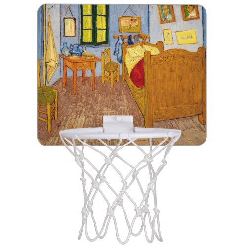 Vincent van Gogh _ Vincents Bedroom in Arles Mini Basketball Hoop