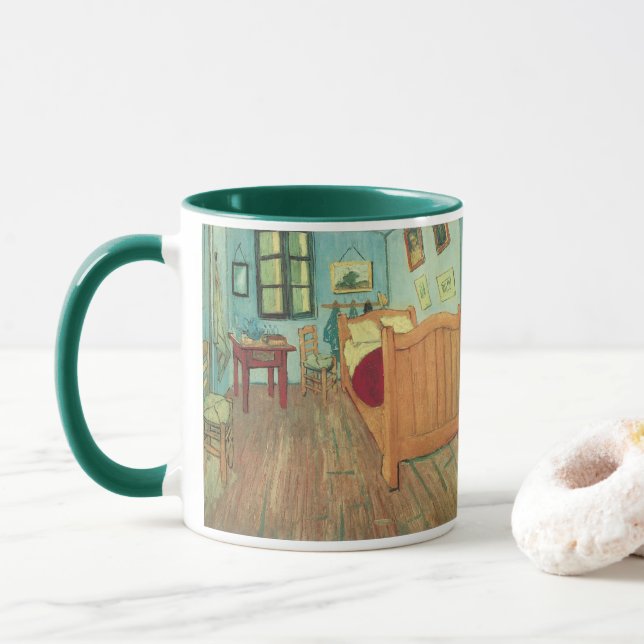Vincent van Gogh - Vincent's Bedroom in Arles Mug (With Donut)