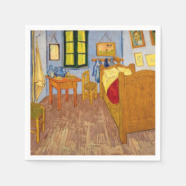 Vincent van Gogh - Vincent's Bedroom in Arles Napkins (Front)