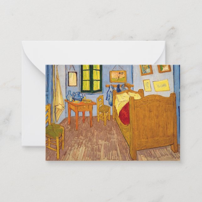 Vincent van Gogh - Vincent's Bedroom in Arles Note Card (Front)