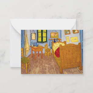 Vincent van Gogh - Vincent's Bedroom in Arles Note Card