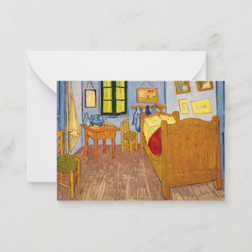 Vincent van Gogh _ Vincents Bedroom in Arles Note Card