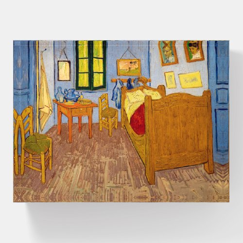 Vincent van Gogh _ Vincents Bedroom in Arles Paperweight