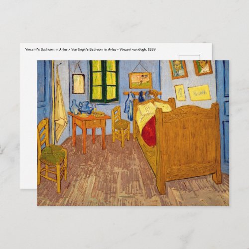 Vincent van Gogh _ Vincents Bedroom in Arles Postcard