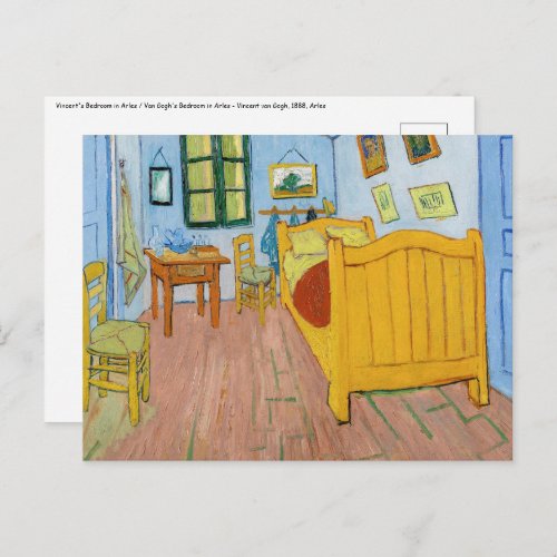 Vincent Van Gogh _ Vincents Bedroom in Arles Postcard