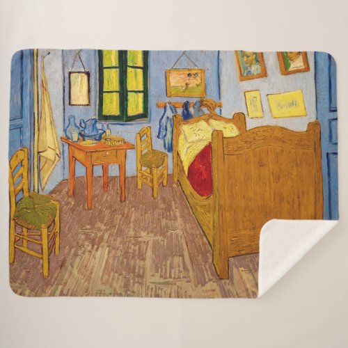 Vincent van Gogh _ Vincents Bedroom in Arles Sherpa Blanket