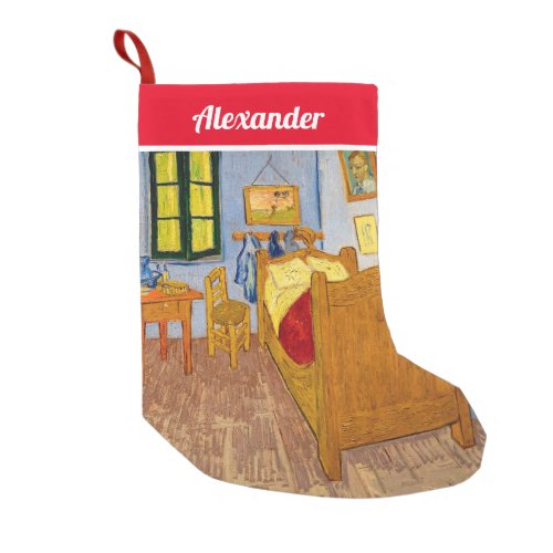 Vincent van Gogh _ Vincents Bedroom in Arles Small Christmas Stocking