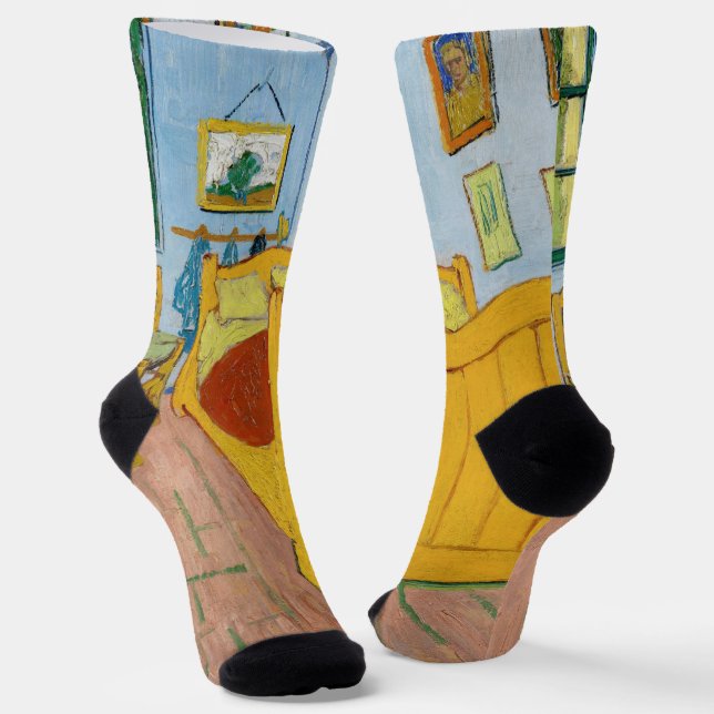 Vincent Van Gogh - Vincent's Bedroom in Arles Socks (Angled)