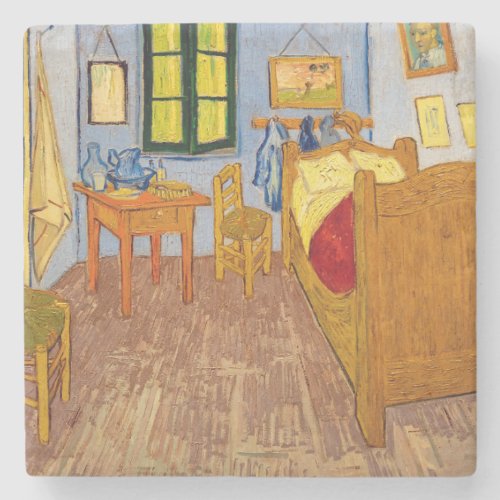 Vincent van Gogh _ Vincents Bedroom in Arles Stone Coaster