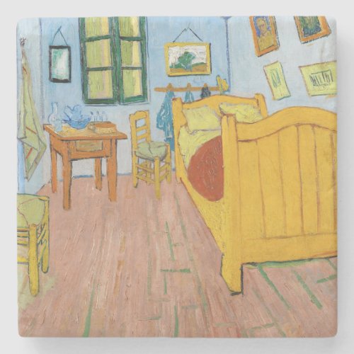 Vincent Van Gogh _ Vincents Bedroom in Arles Stone Coaster