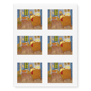 Vincent van Gogh - Vincent's Bedroom in Arles Temporary Tattoos