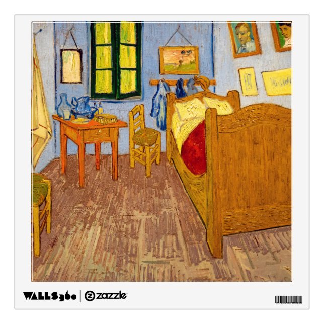 Vincent van Gogh - Vincent's Bedroom in Arles Wall Decal (Front)