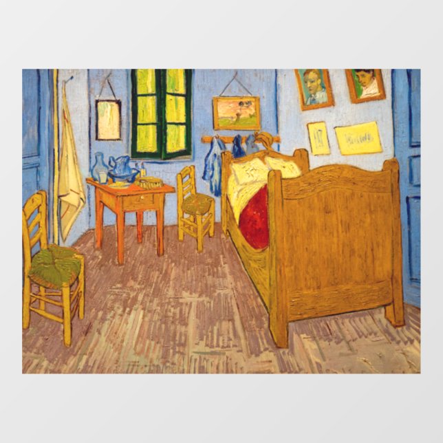 Vincent van Gogh - Vincent's Bedroom in Arles Window Cling (Sheet)