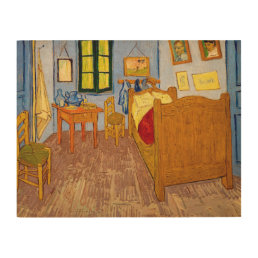 Vincent van Gogh - Vincent&#39;s Bedroom in Arles Wood Wall Art