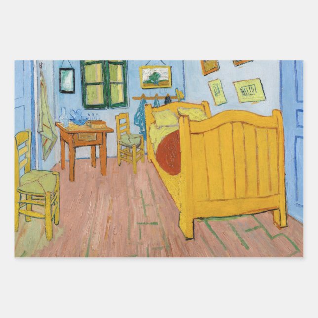 Vincent Van Gogh - Vincent's Bedroom in Arles Wrapping Paper Sheets (Front)