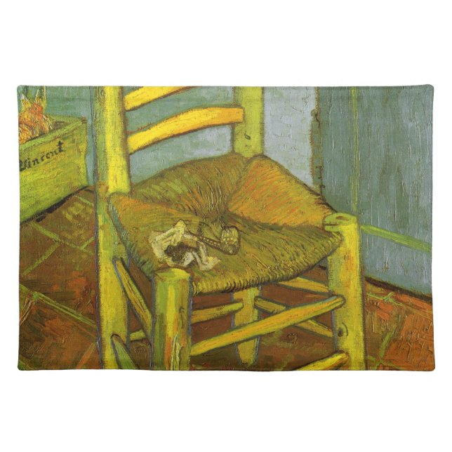 Vincent van Gogh - Vincent's Chair with His Pipe Cloth Placemat (Front)