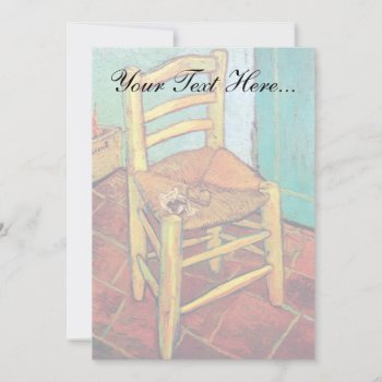 Vincent Van Gogh - Vincent's Chair With Pipe by ArtLoversCafe at Zazzle