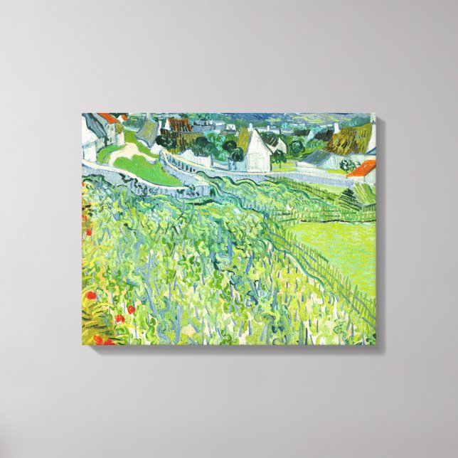 Vincent van Gogh - Vineyards at Auvers Canvas Print (Front)