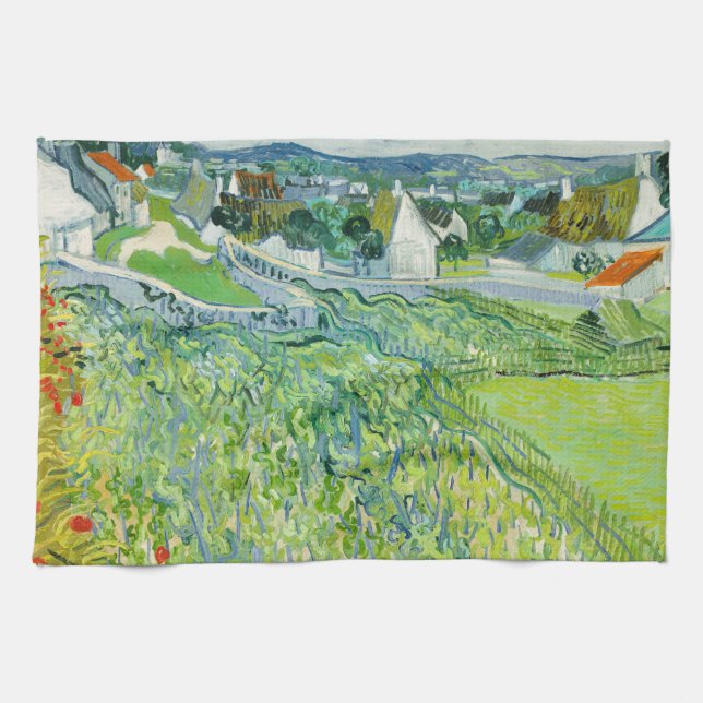 Vincent van Gogh - Vineyards at Auvers Kitchen Towel (Horizontal)