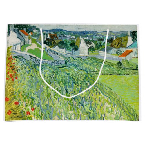 Vincent van Gogh _ Vineyards at Auvers Large Gift Bag