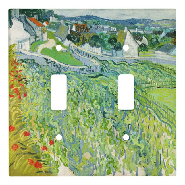 Vincent van Gogh - Vineyards at Auvers Light Switch Cover (Front)