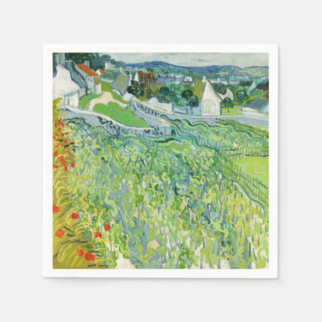 Vincent van Gogh - Vineyards at Auvers Napkins (Front)