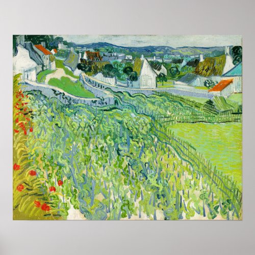 Vincent van Gogh _ Vineyards at Auvers Poster