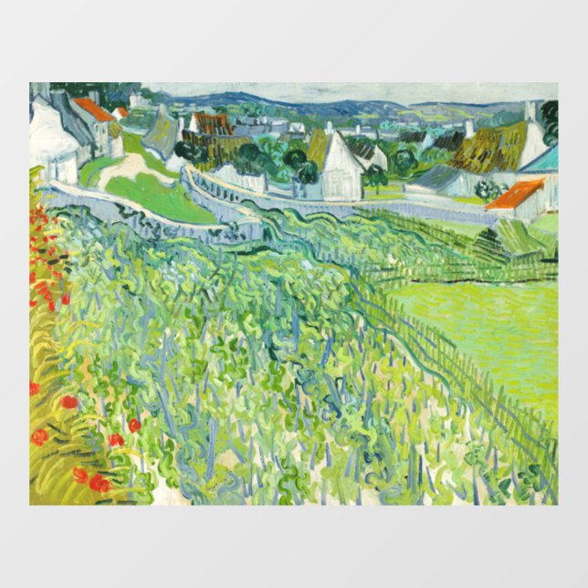 Vincent van Gogh - Vineyards at Auvers Window Cling (Sheet)
