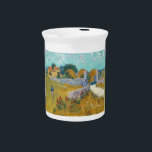 Vincent Van Gogh Vintage Farmhouse in Provence Beverage Pitcher<br><div class="desc">Incorporated in the design on this product is a charming print of "Farmhouse in Provence" an oil on canvas painting created in 1888 by Vincent van Gogh. Vincent van Gogh (1853 – 1890) was a Dutch Post-Impressionist painter who in just over a decade created approximately 2, 100 paintings including about...</div>