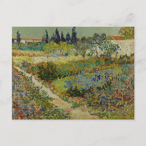 Vincent Van Gogh Vintage Garden at Arles Postcard