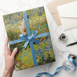 Vincent Van Gogh Vintage Garden at Arles Wrapping  Wrapping Paper