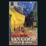 Vincent van Gogh, Vintage Post Impressionism Calendar<br><div class="desc">A dozen famous Vincent van Gogh post impressionism fine art paintings are featured in this impressionist calendar. All of these images are either interiors or exteriors of buildings. January - Night Cafe February - Church at Auvers March - Interior of a Restaurant April - Houses in Auvers May - Le...</div>