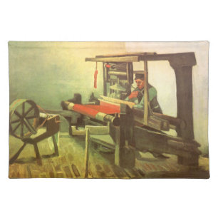 Vincent van Gogh Weaver Facing Left Spinning Wheel Cloth Placemat
