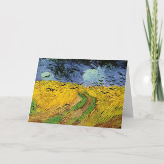 Vincent Van Gogh Wheat Field w Crows Greeting Card
