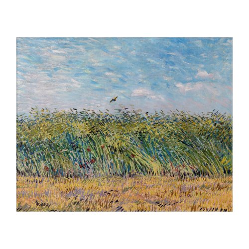 Vincent van Gogh _ Wheat Field with a Lark Acrylic Print