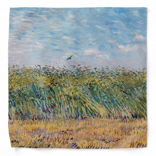 Vincent van Gogh _ Wheat Field with a Lark Bandana
