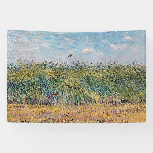 Vincent van Gogh _ Wheat Field with a Lark Banner