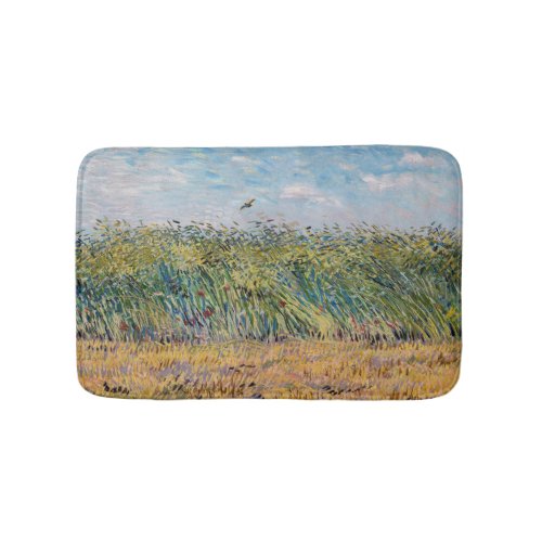 Vincent van Gogh _ Wheat Field with a Lark Bath Mat
