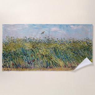 Vincent van Gogh - Wheat Field with a Lark Beach Towel