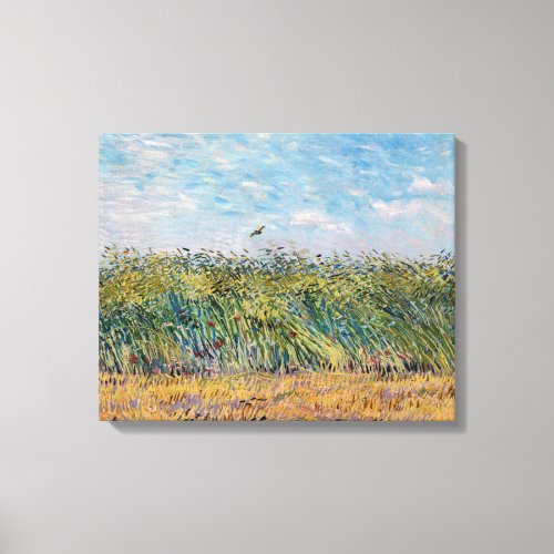 Vincent van Gogh _ Wheat Field with a Lark Canvas Print