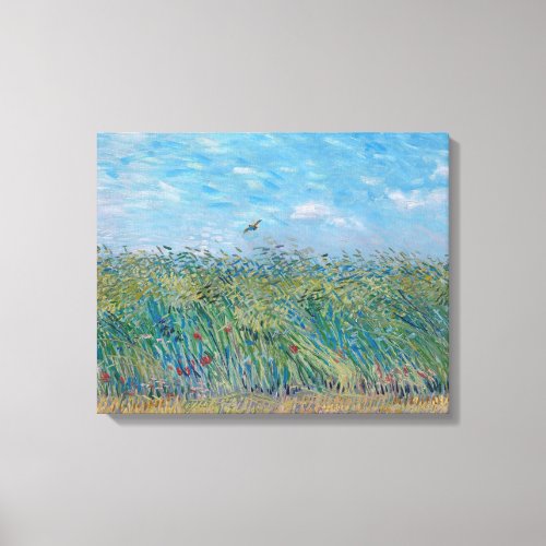 Vincent Van Gogh _ Wheat Field with a Lark Canvas Print