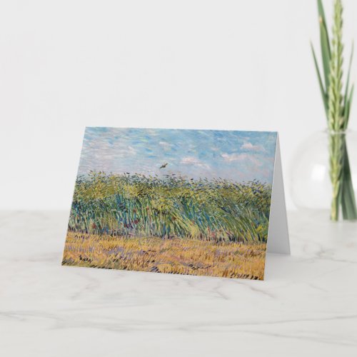 Vincent van Gogh _ Wheat Field with a Lark Card