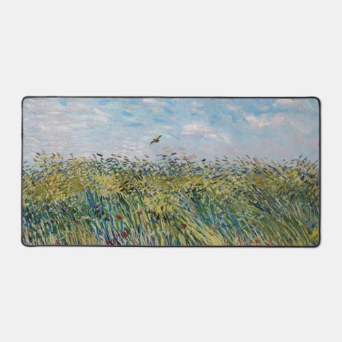Vincent van Gogh _ Wheat Field with a Lark Desk Mat