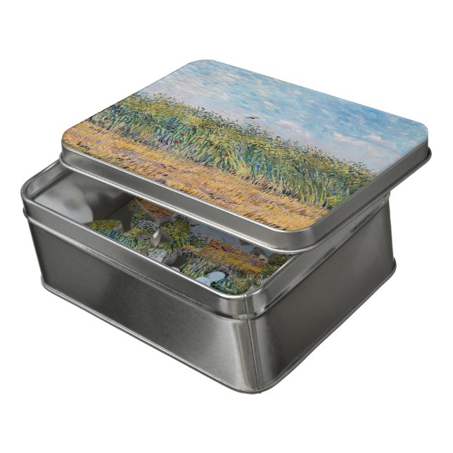 Vincent van Gogh - Wheat Field with a Lark Jigsaw Puzzle (Lid Open)