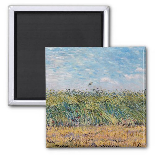 Vincent van Gogh _ Wheat Field with a Lark Magnet