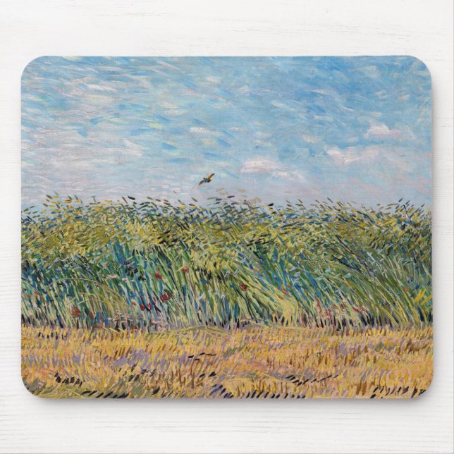 Vincent van Gogh - Wheat Field with a Lark Mouse Pad (Front)