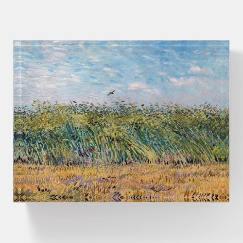 Vincent van Gogh _ Wheat Field with a Lark Paperweight