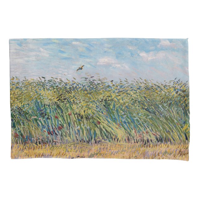 Vincent van Gogh - Wheat Field with a Lark Pillow Case (Front)